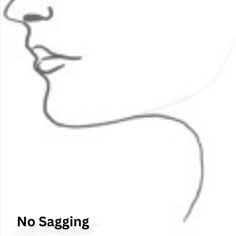 No neck sagging No neck sagging