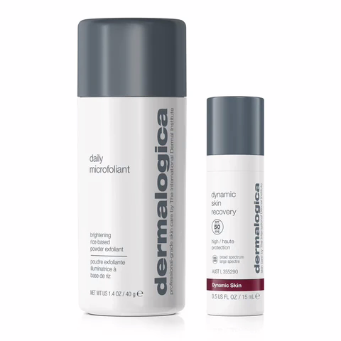 Dermalogica Skin Transformation Duo, two product-Satini Cosmetic Clinic Christchurch displayed